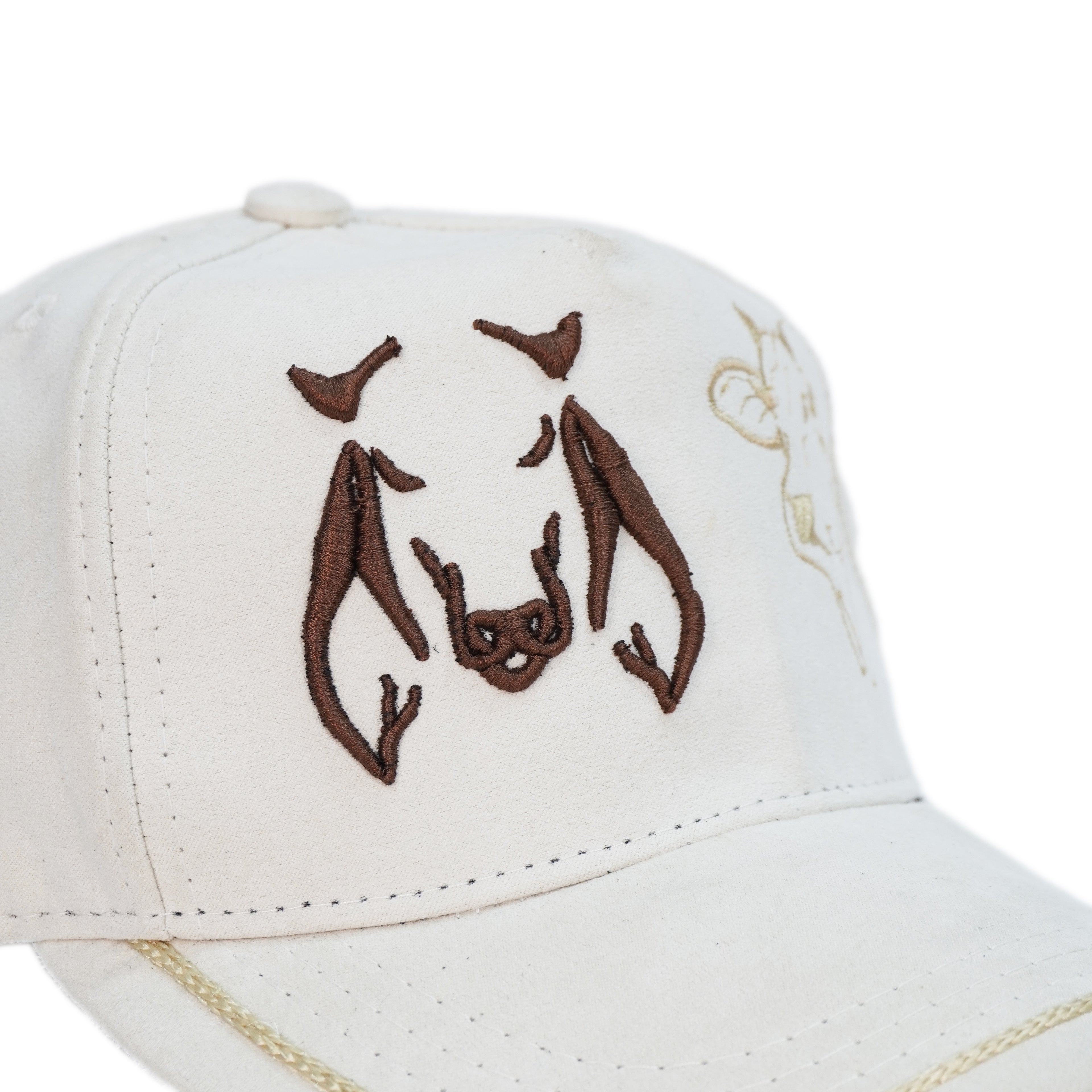 Gorra Beige Agropecuaria – Bordado Toro y Vaca