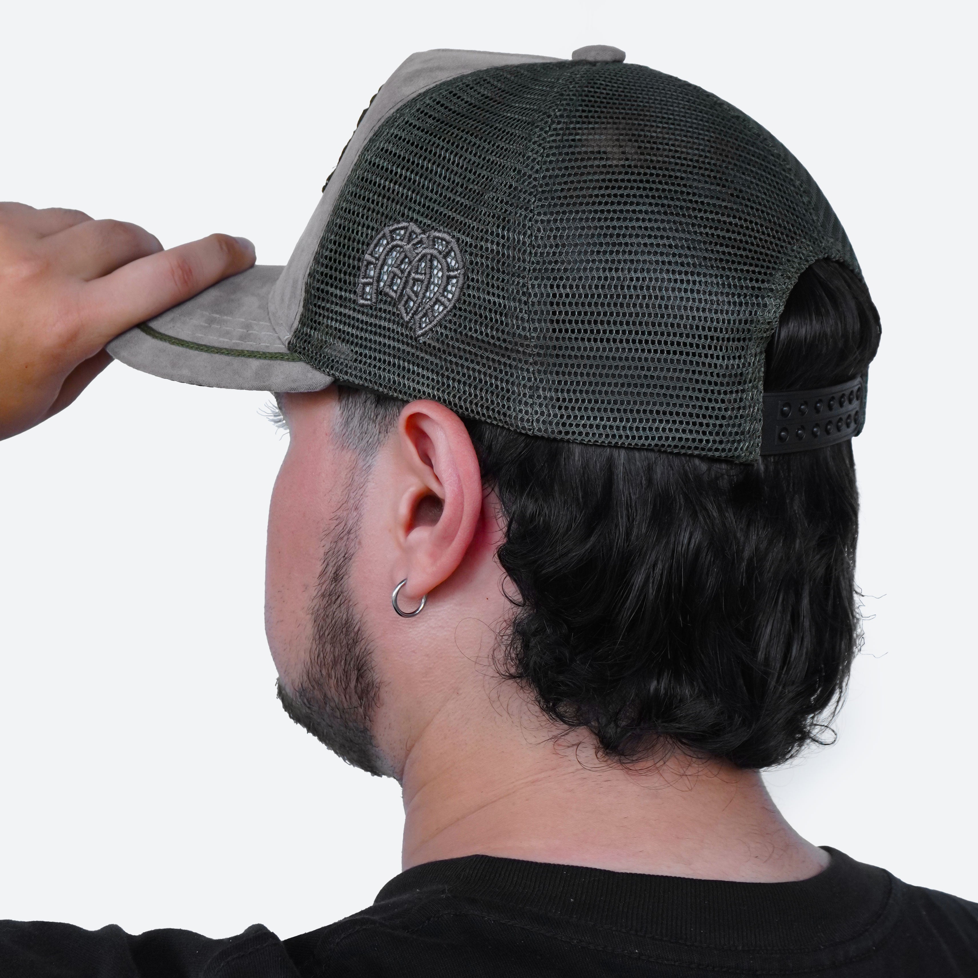 Gorra Gris Verde Agropecuaria – Bordado Caballo