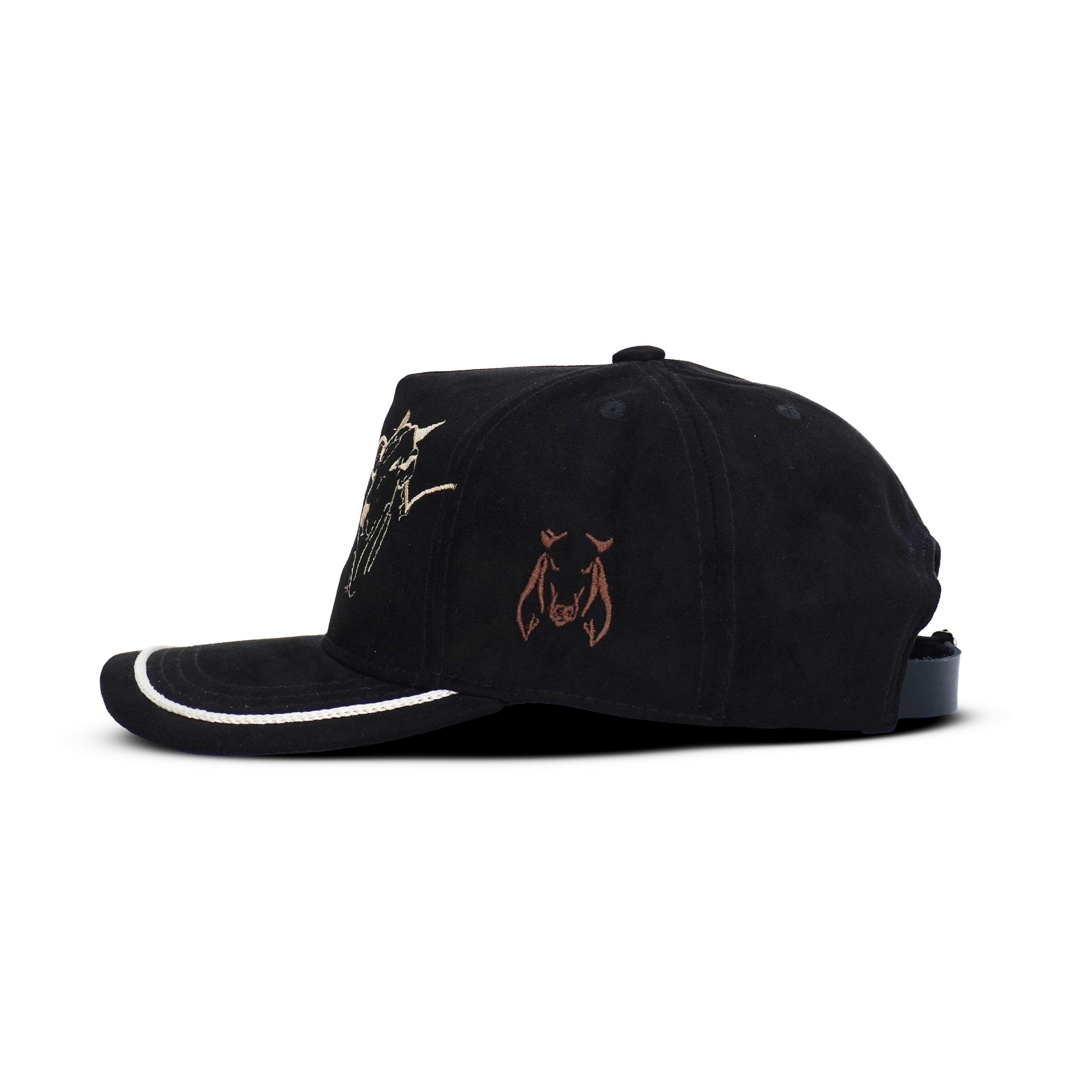 Gorra Negro Beige Agropecuaria – Bordado Toro y Vaca