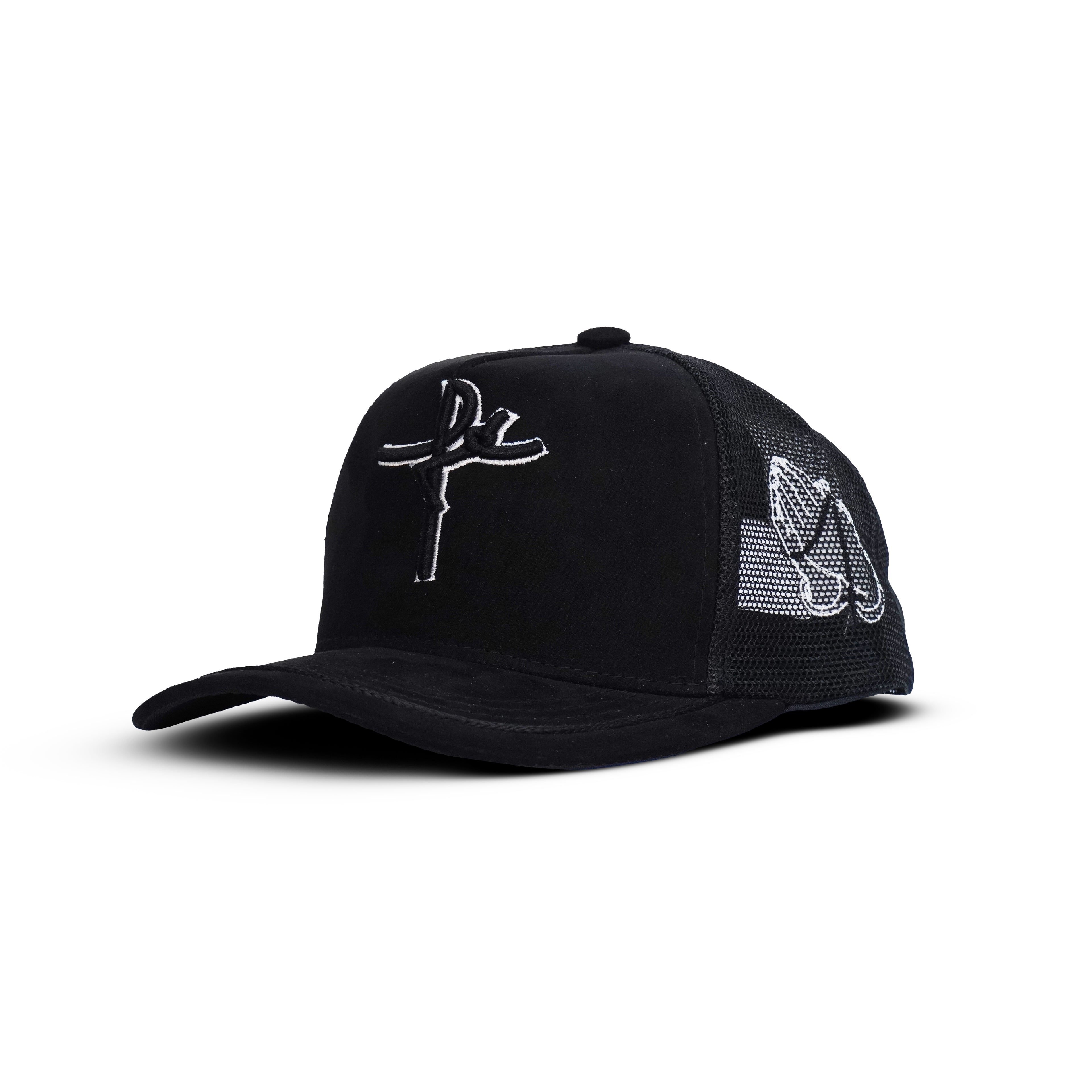 Gorra Negro Agropecuaria – Bordado Fé y Manos Con Rosario
