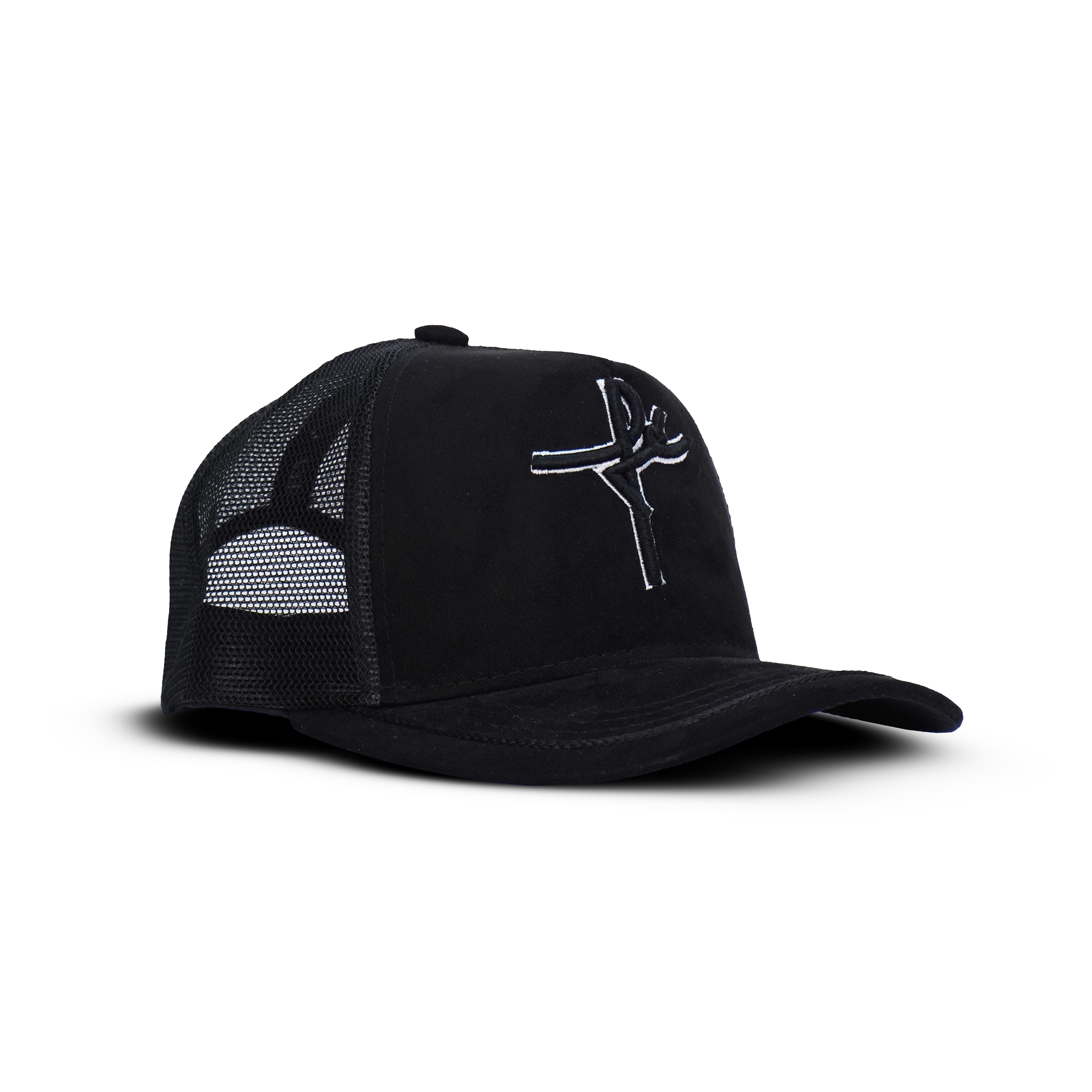 Gorra Negro Agropecuaria – Bordado Fé y Manos Con Rosario