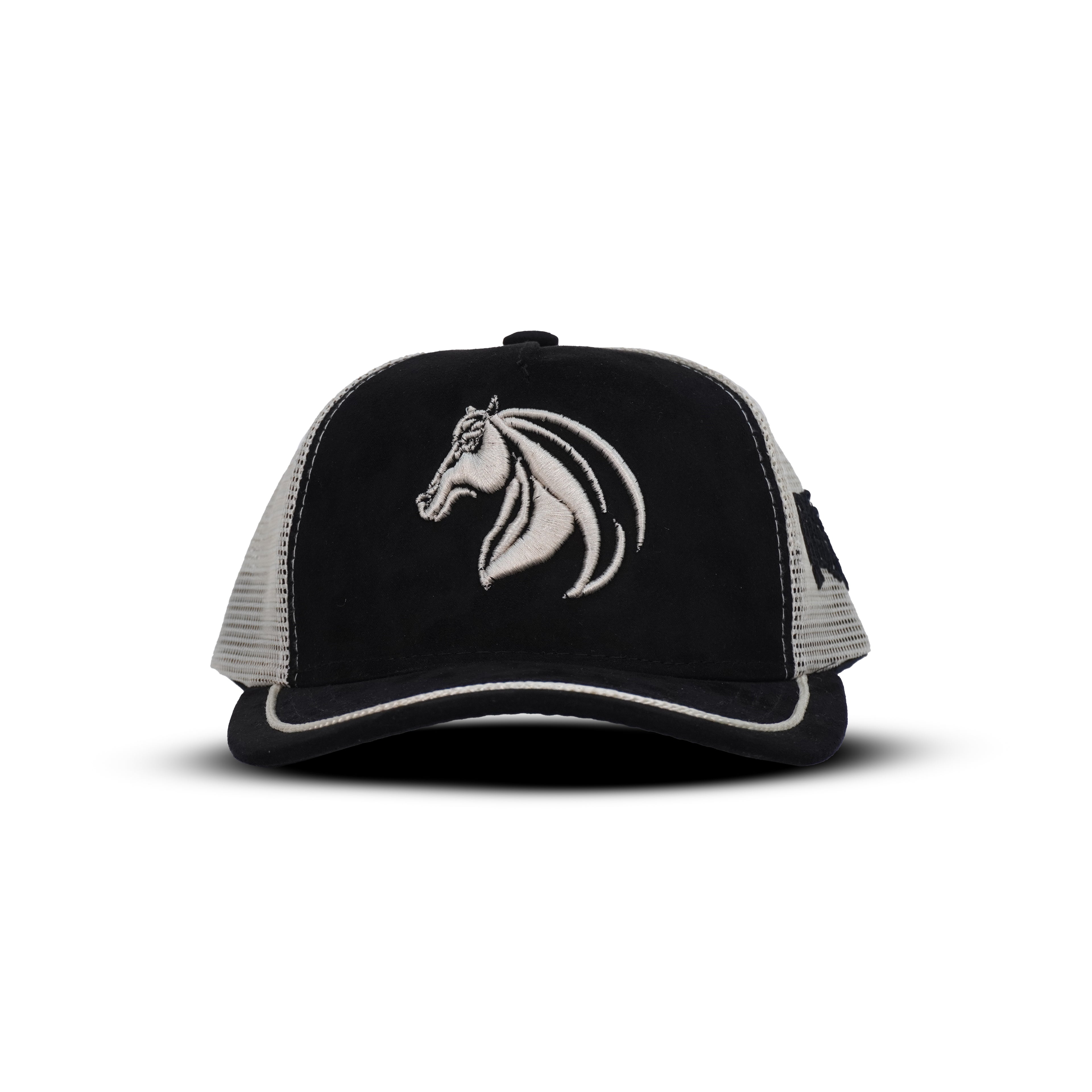 Gorra Negro Gris Agropecuaria – Bordado Caballo