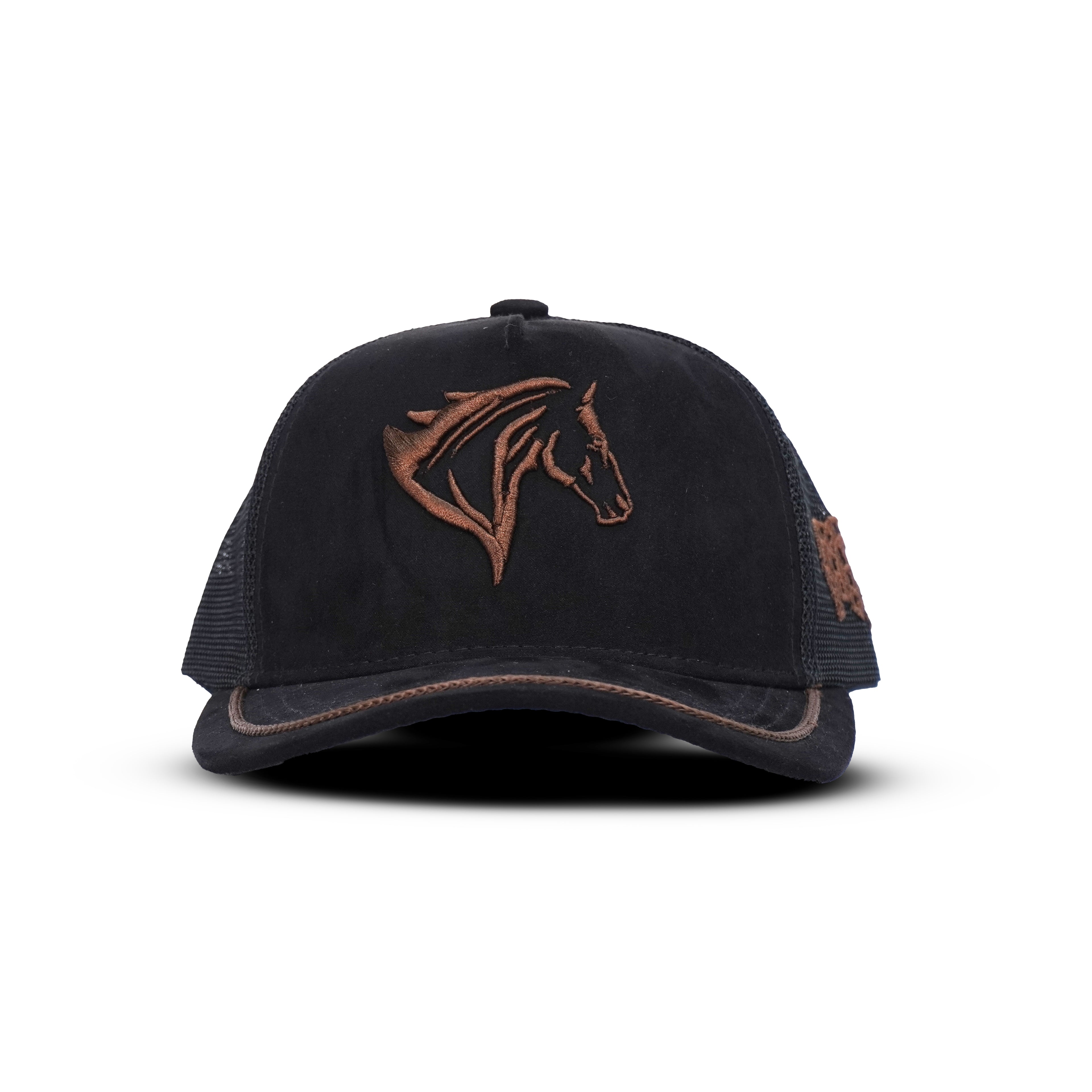 Gorra Negro Marrón Agropecuaria – Bordado Caballo