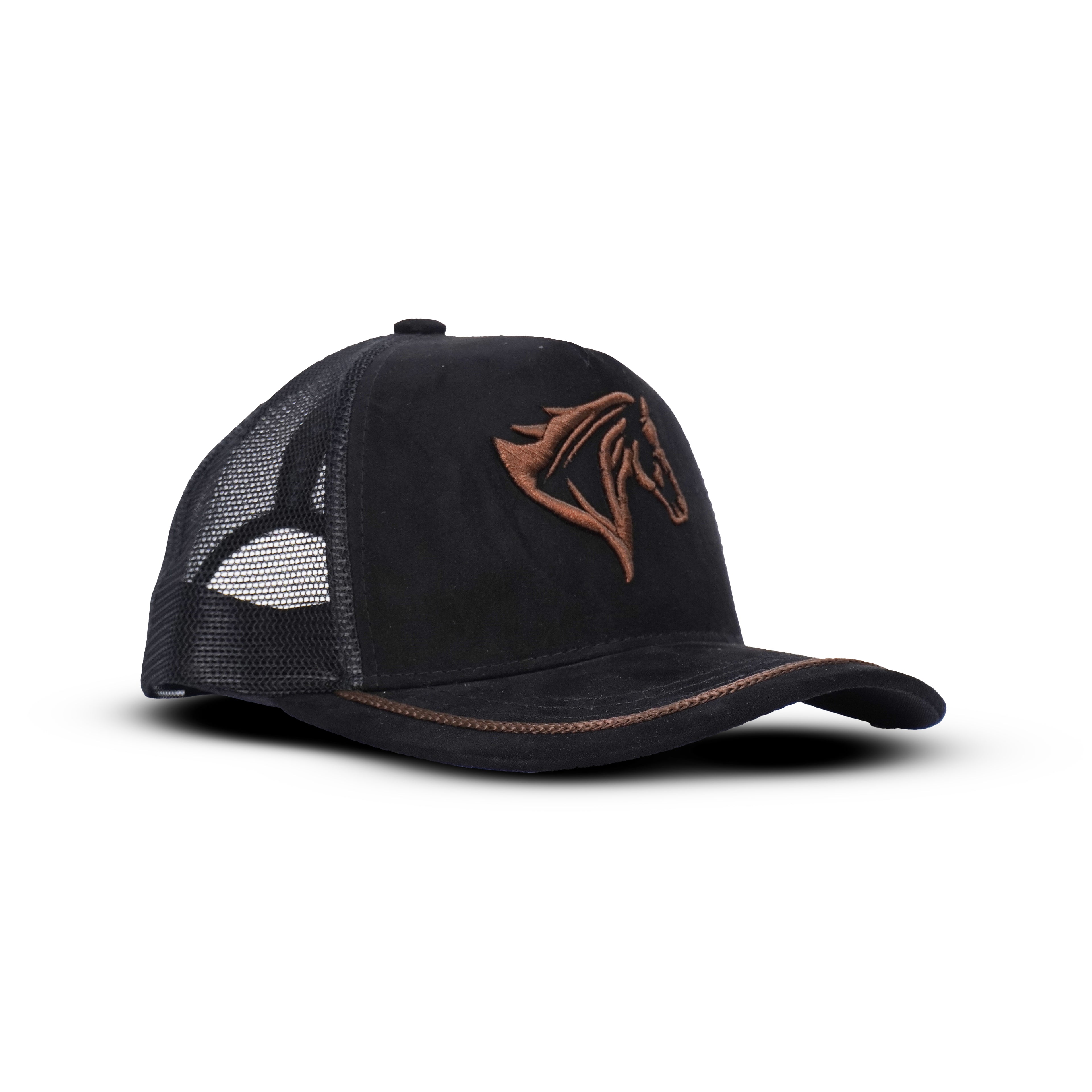 Gorra Negro Marrón Agropecuaria – Bordado Caballo