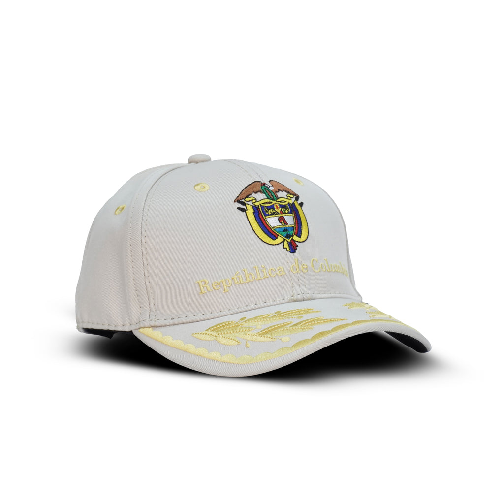 Gorra Beige Agropecuaria – Bordado República de Colombia
