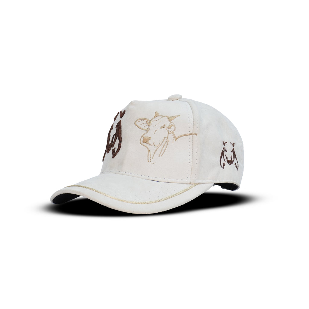 Gorra Beige Agropecuaria – Bordado Toro y Vaca