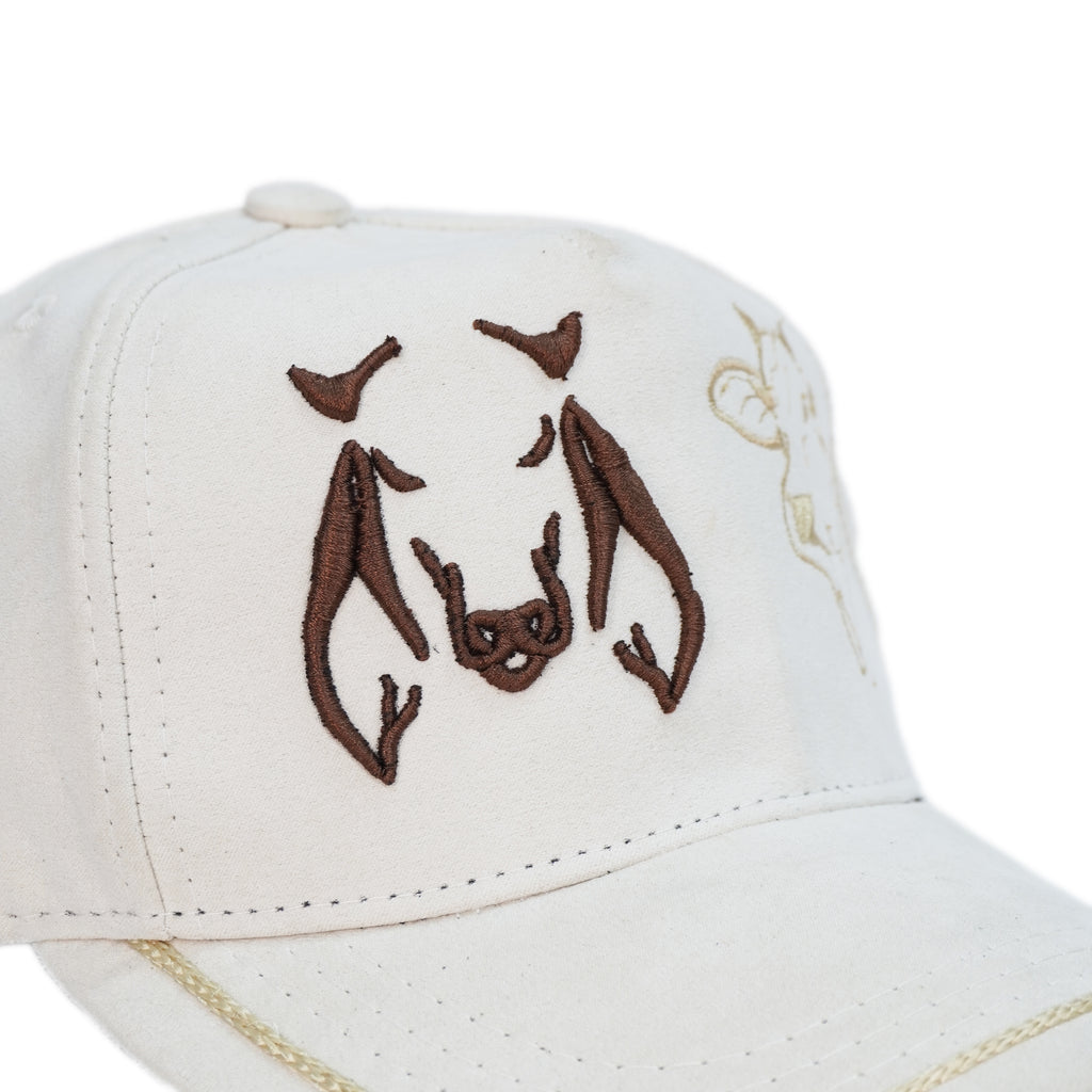 Gorra Beige Agropecuaria – Bordado Toro y Vaca