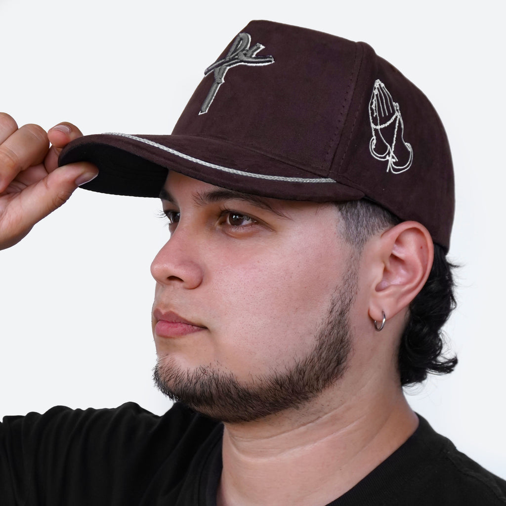 Gorra Cáfe Agropecuaria – Bordado Fé y Manos Con Rosario