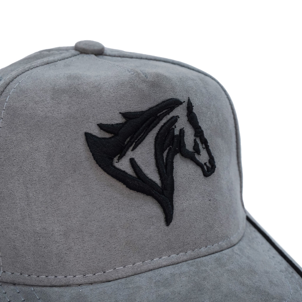 Gorra Gris Negro Agropecuaria – Bordado Caballo