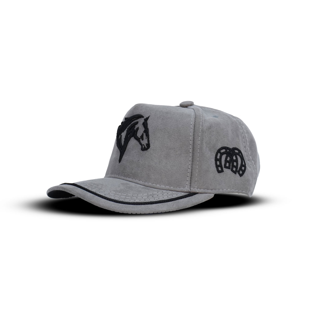 Gorra Gris Negro Agropecuaria – Bordado Caballo