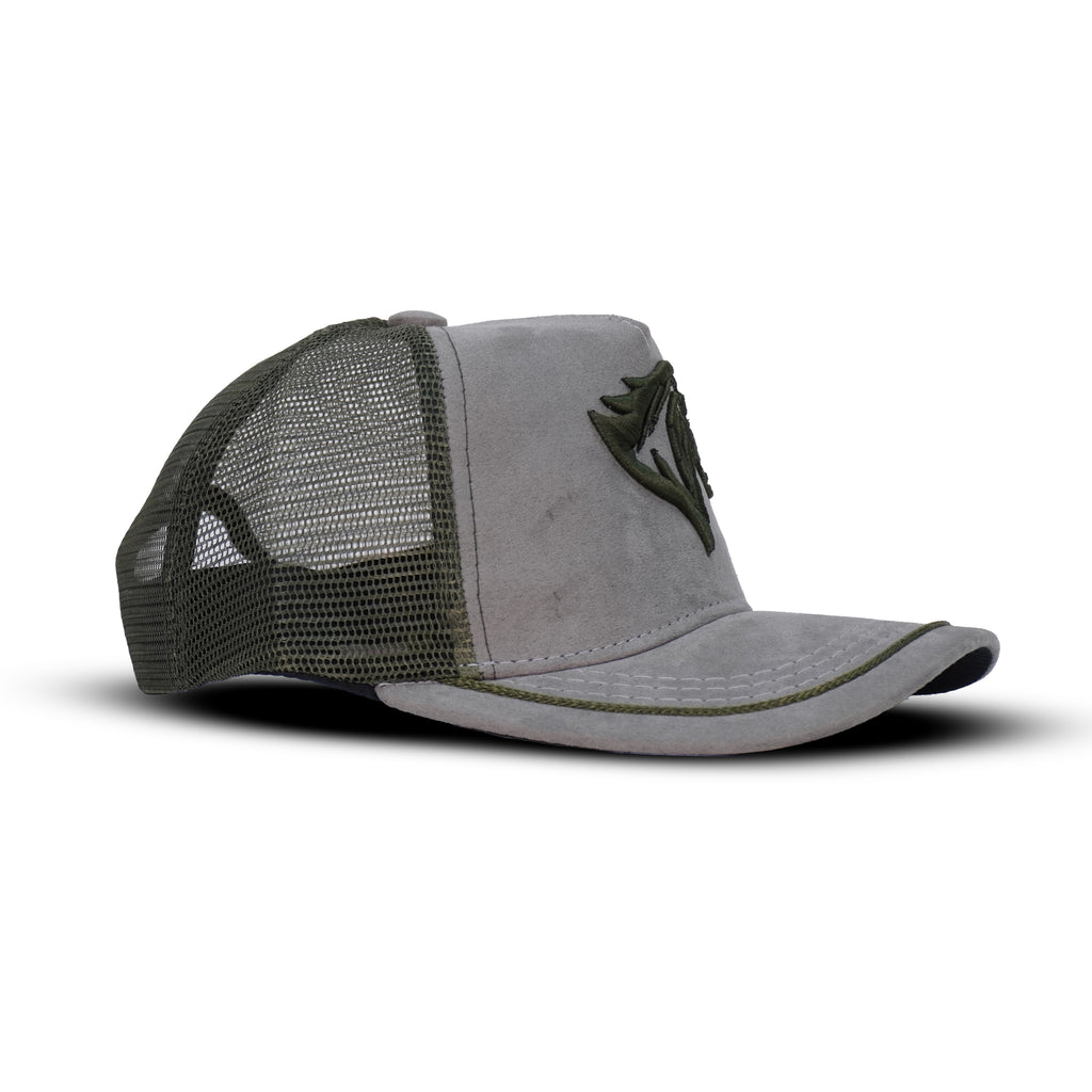 Gorra Gris Verde Agropecuaria – Bordado Caballo