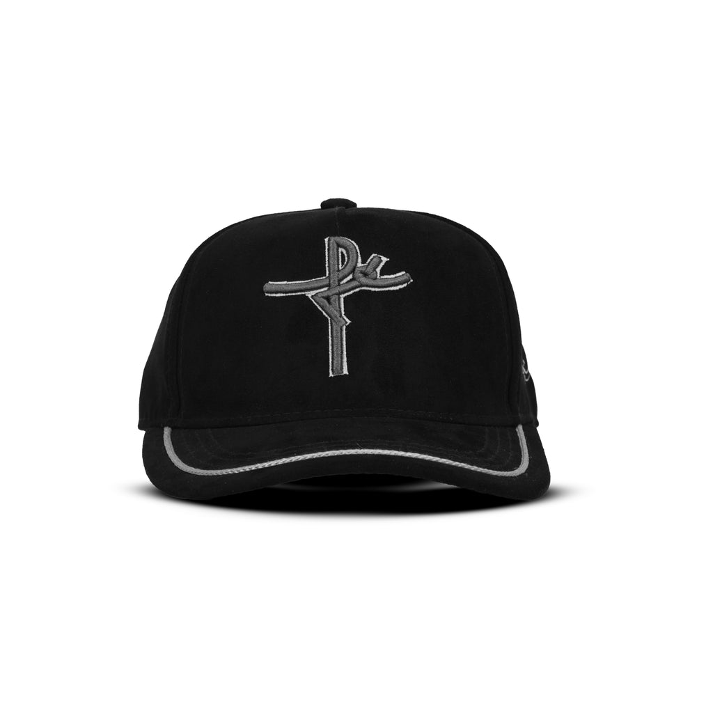 Gorra Negra Agropecuaria – Bordado Fé y Manos Con Rosario