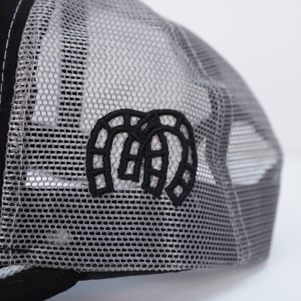 Gorra Negro Gris Agropecuaria – Bordado Caballo