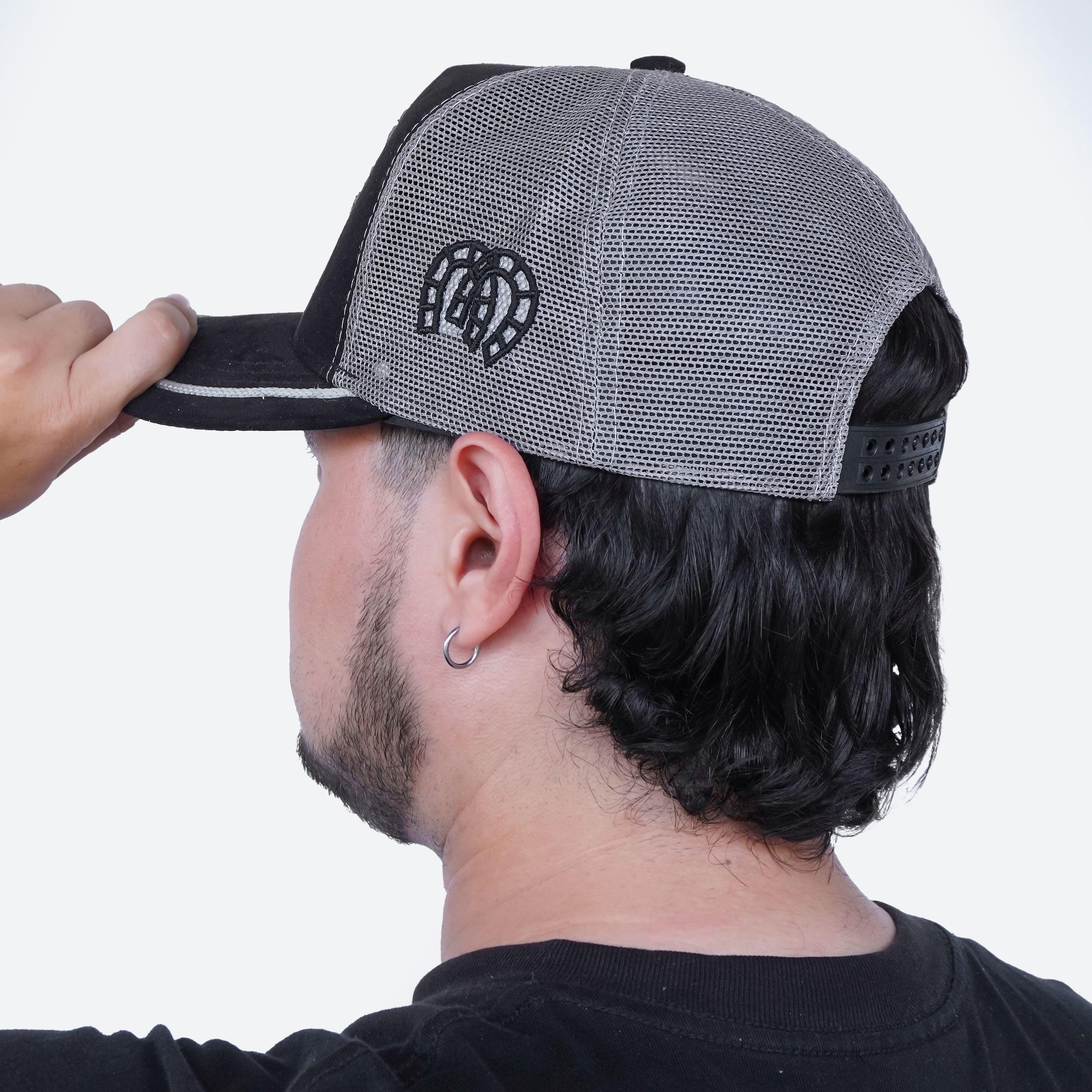 Gorra Negro Gris Agropecuaria – Bordado Caballo