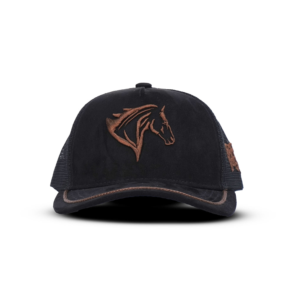 Gorra Negro Marrón Agropecuaria – Bordado Caballo