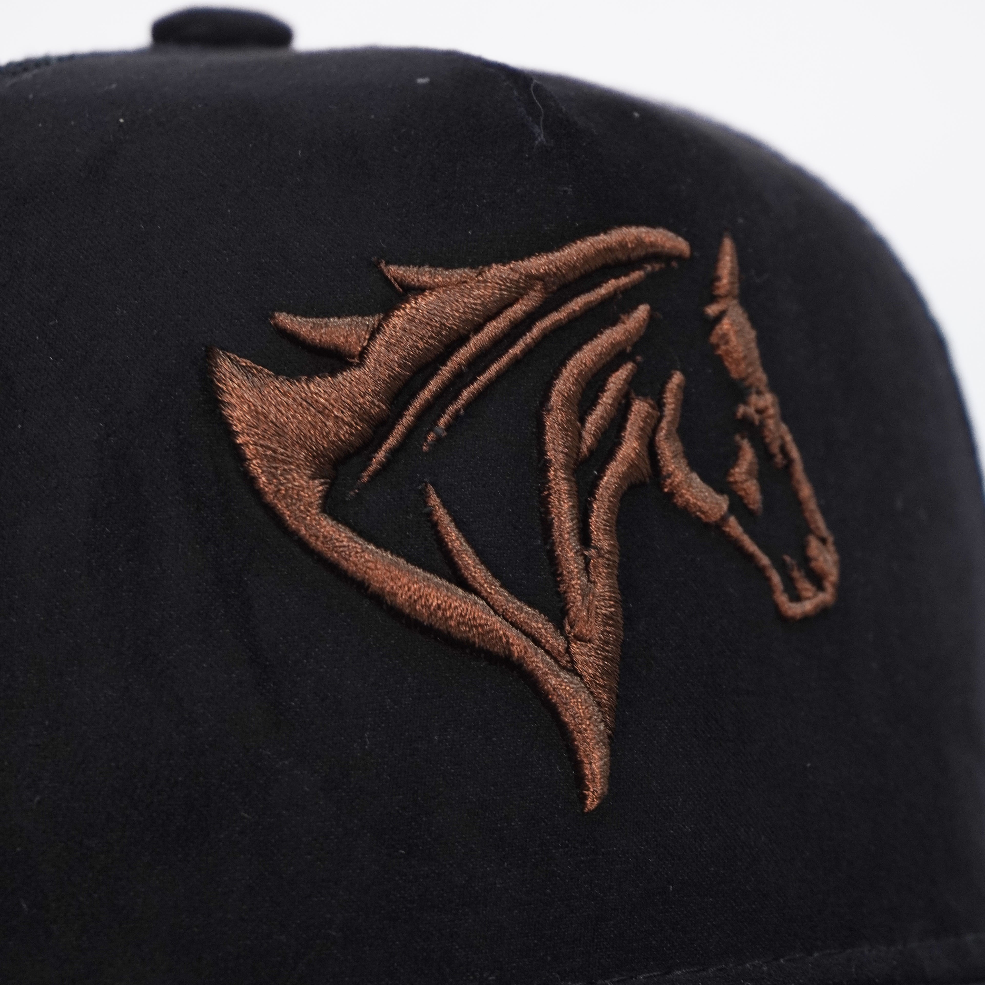 Gorra Negro Marrón Agropecuaria – Bordado Caballo