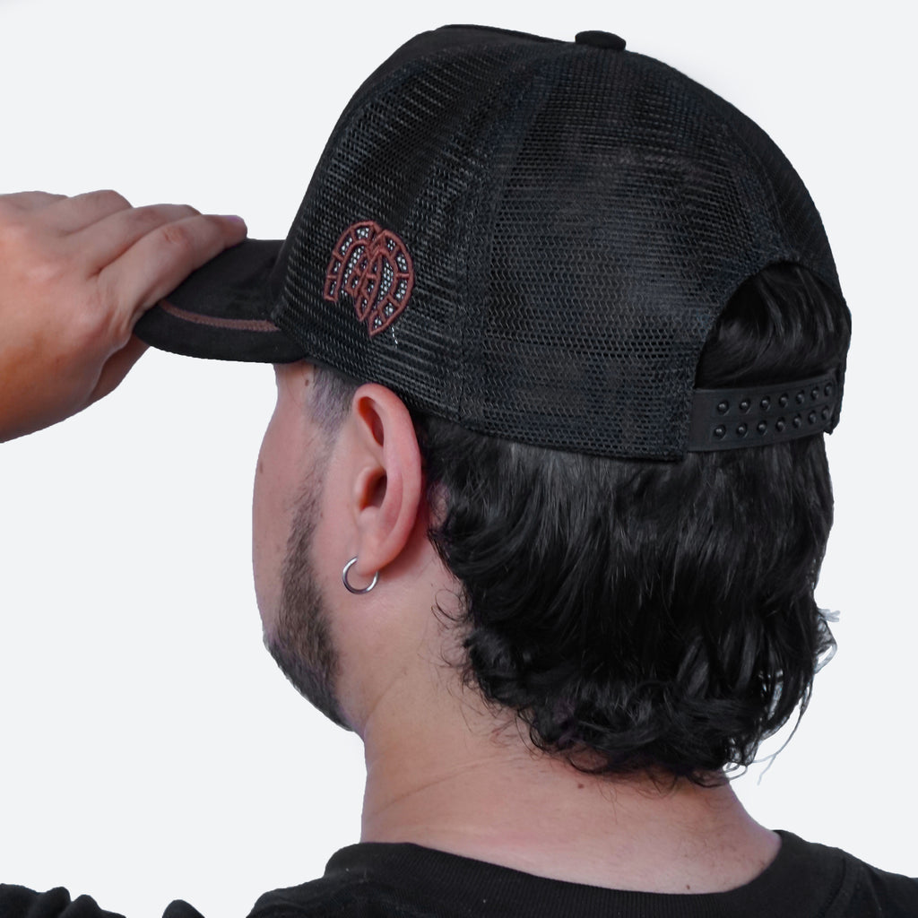 Gorra Negro Marrón Agropecuaria – Bordado Caballo