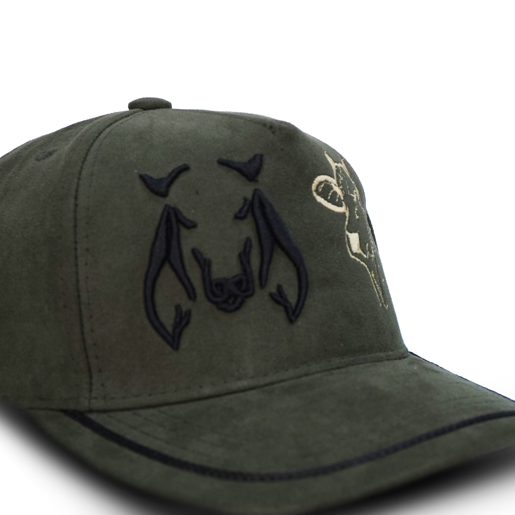 Gorra Verde Negro Agropecuaria – Bordado Toro y Vaca