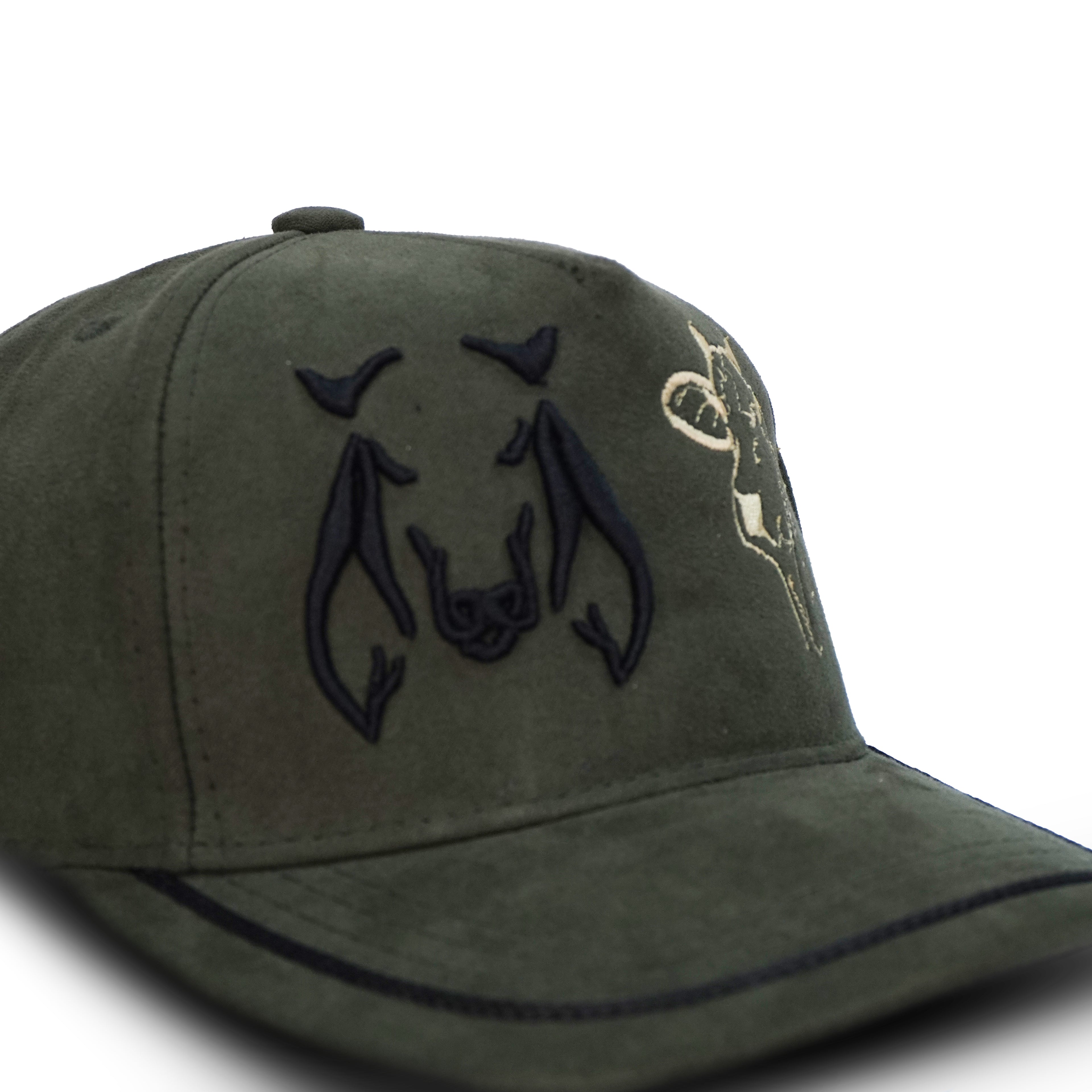 Gorra Verde Negro Agropecuaria – Bordado Toro y Vaca